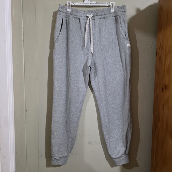 Vuori Pants - Vuori Heather Gray Joggers with Drawstring Womens Used Size M